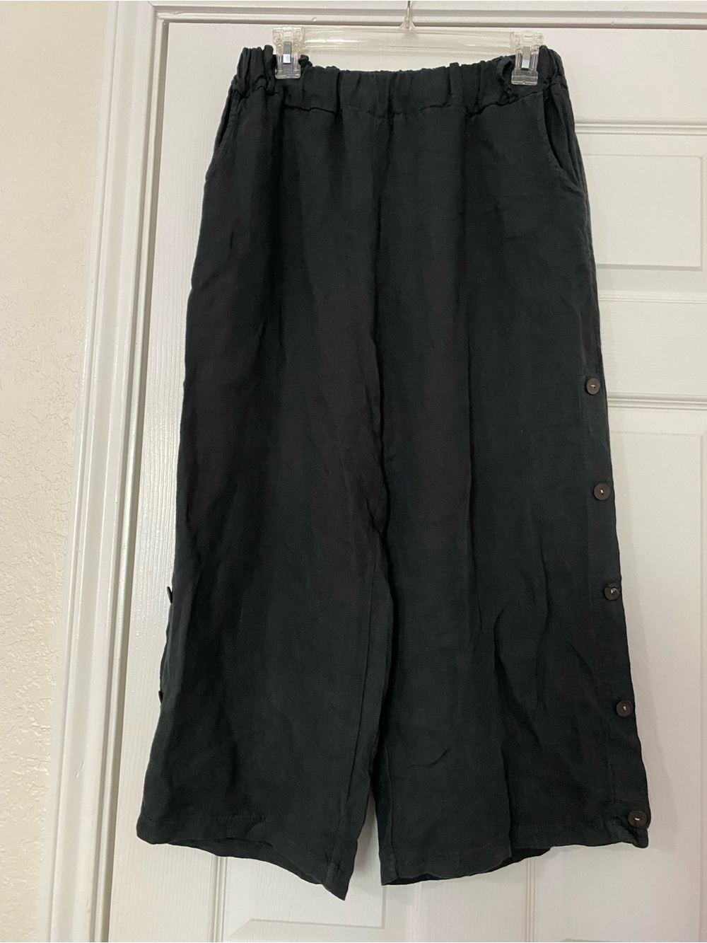 Made in Italy Linen Cropped Pants